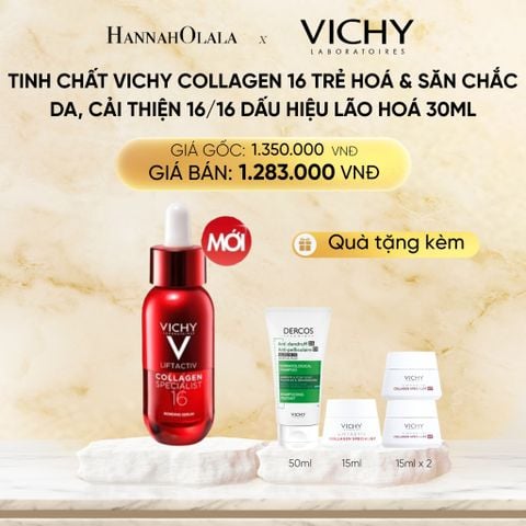  DEAL 7 TINH CHẤT VICHY COLLAGEN 16 TRẺ HOÁ & SĂN CHẮC DA, CẢI THIỆN 16/16 DẤU HIỆU LÃO HOÁ 30ML 