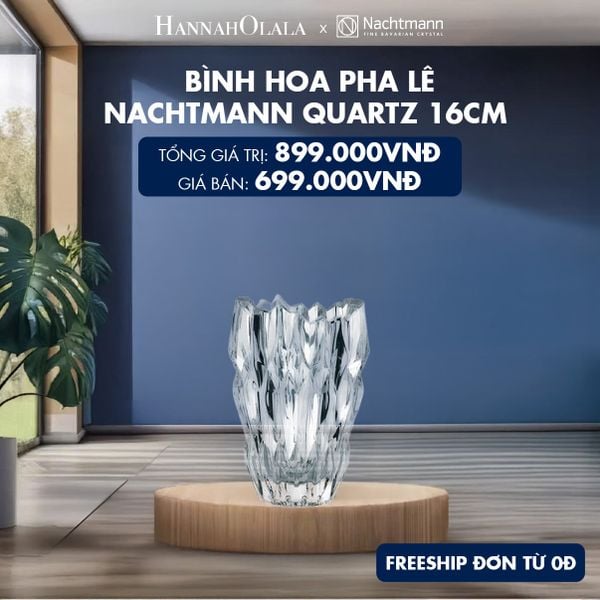  BÌNH HOA PHA LÊ NACHTMANN QUARTZ 26CM 