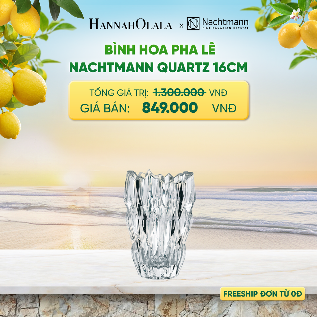  BÌNH HOA PHA LÊ NACHTMANN QUARTZ 26CM - DEAL 7 