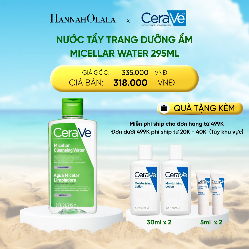  DEAL 6: NƯỚC TẨY TRANG DƯỠNG ẨM MICELLAR WATER 295ML 