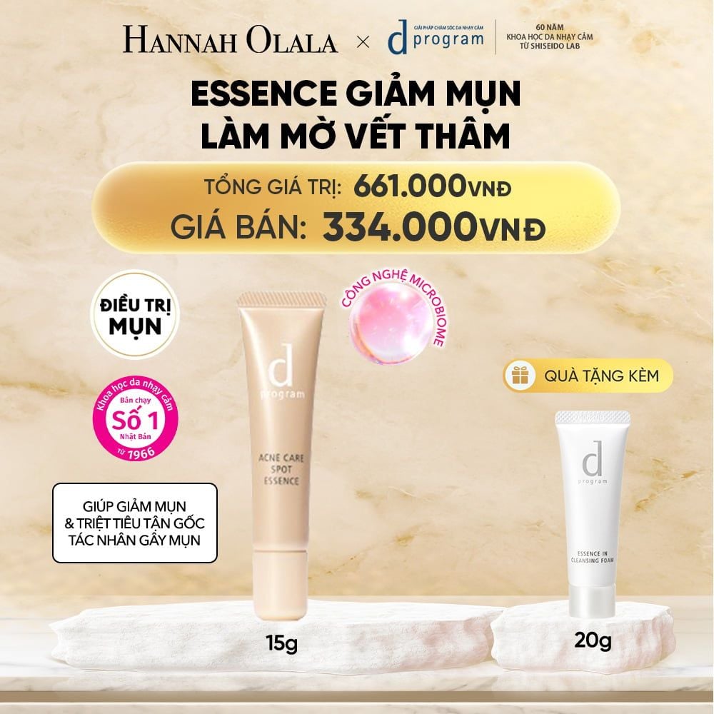  ESSENCE GIẢM MỤN VÀ LÀM MỜ VẾT THÂM D PROGRAM ACNE CARE SPOT ESSENCE 15G - DEAL 7 