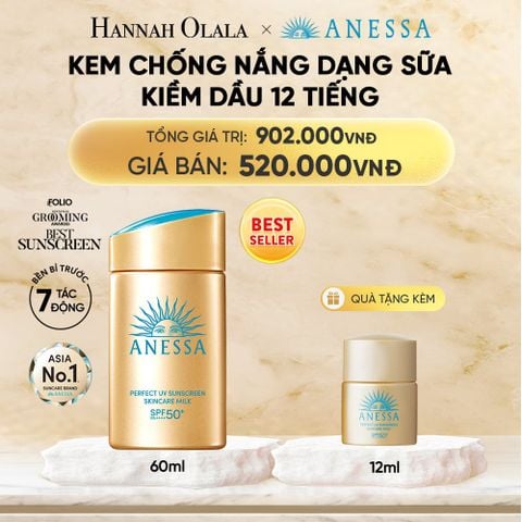  SỮA CHỐNG NẮNG DƯỠNG DA KIỀM DẦU BẢO VỆ HOÀN HẢO ANESSA GOLD MILK SPF50+ PA++++ 60ML - DEAL 7 