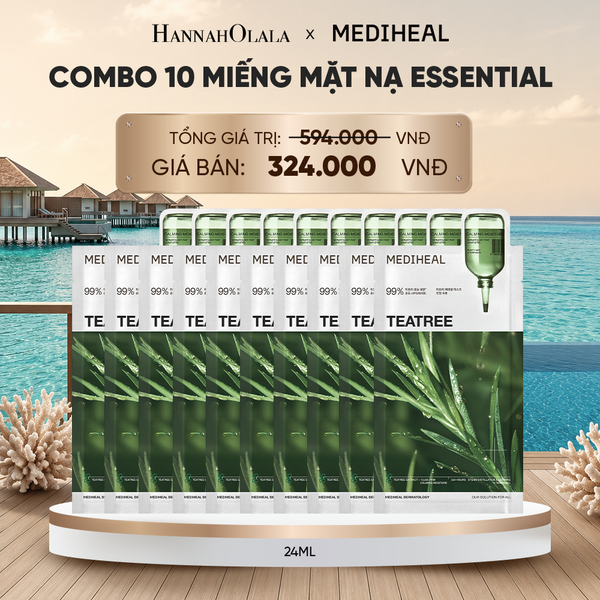  MEDIHEAL MẶT NẠ ESSENTIAL MASK 24ML (COMBO 10 MIẾNG) BẤT KỲ_ D1591 