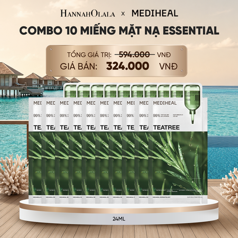  MEDIHEAL MẶT NẠ ESSENTIAL MASK 24ML (COMBO 10 MIẾNG) BẤT KỲ_ D1591 