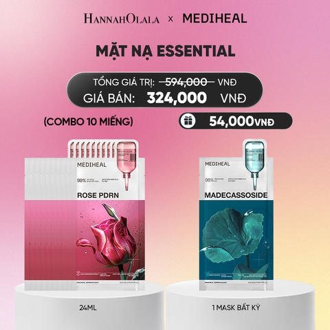  MEDIHEAL MẶT NẠ ESSENTIAL MASK 24ML (COMBO 10 MIẾNG) BẤT KỲ_A1138 