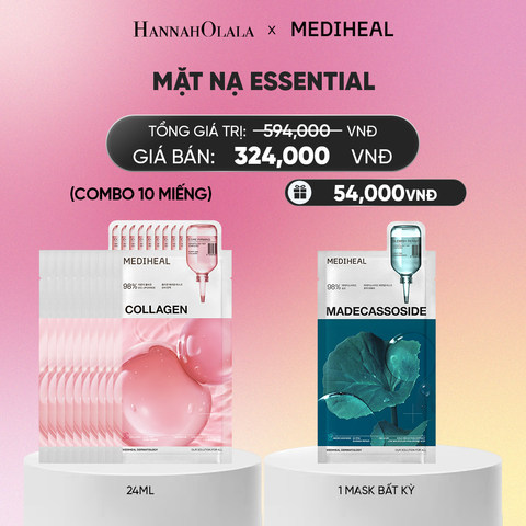  MEDIHEAL MẶT NẠ ESSENTIAL MASK 24ML (COMBO 10 MIẾNG) BẤT KỲ_A1138 