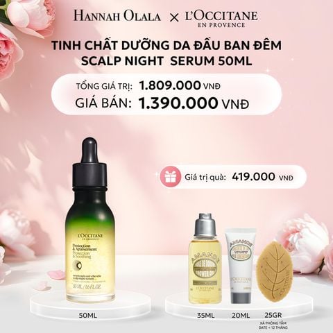  E461: DEAL 7: TINH CHẤT DƯỠNG DA ĐẦU BAN ĐÊM LOCCITANE 50ML 