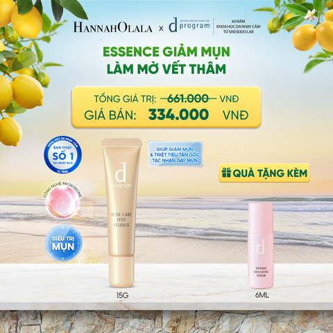  ESSENCE GIẢM MỤN VÀ LÀM MỜ VẾT THÂM D PROGRAM ACNE CARE SPOT ESSENCE 15G - DEAL 7 