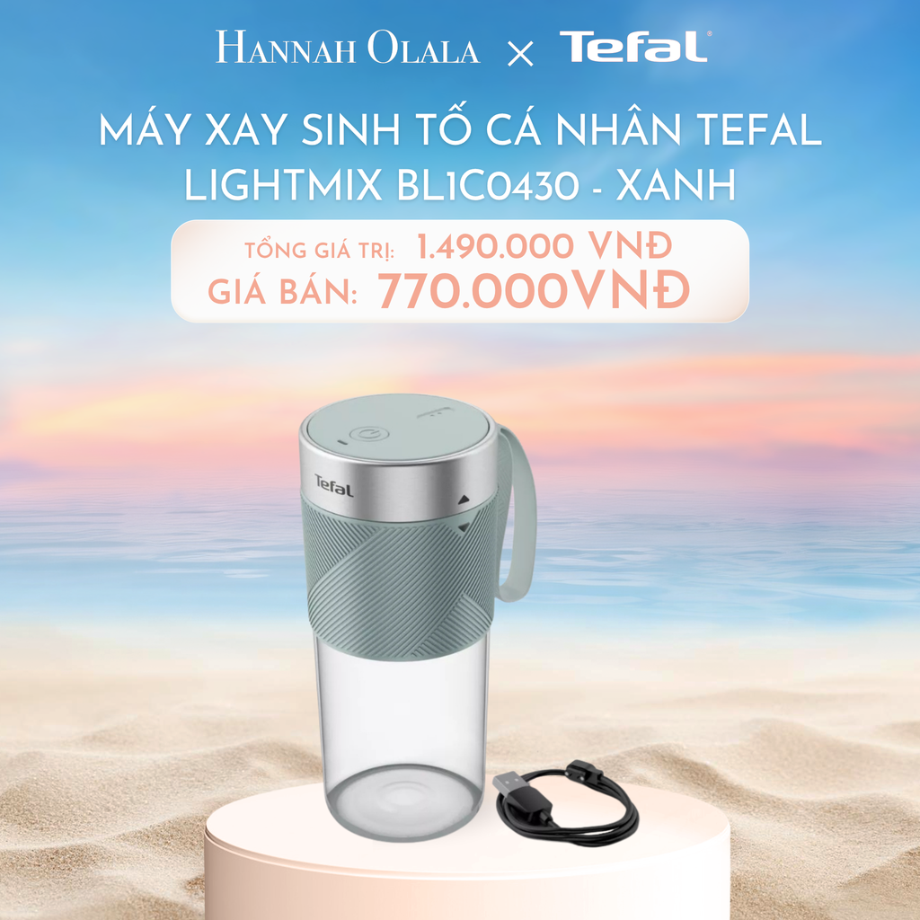  C1033_DEAL 7: MÁY XAY SINH TỐ CÁ NHÂN TEFAL LIGHTMIX BL1C0430 - XANH 