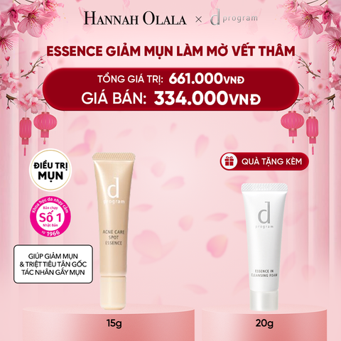  DEAL 7: ESSENCE GIẢM MỤN VÀ LÀM MỜ VẾT THÂM D PROGRAM ACNE CARE SPOT ESSENCE 15G 