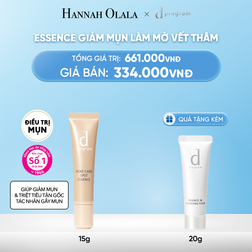  DEAL 7: ESSENCE GIẢM MỤN VÀ LÀM MỜ VẾT THÂM D PROGRAM ACNE CARE SPOT ESSENCE 15G 