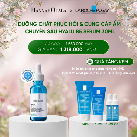  DEAL 7: DƯỠNG CHẤT PHỤC HỒI & CUNG CẤP ĐỘ ẨM CHUYÊN SÂU HYALU B5 SERUM 30ML ([CẢI TIẾN MỚI - 4 LOẠI HA]) 