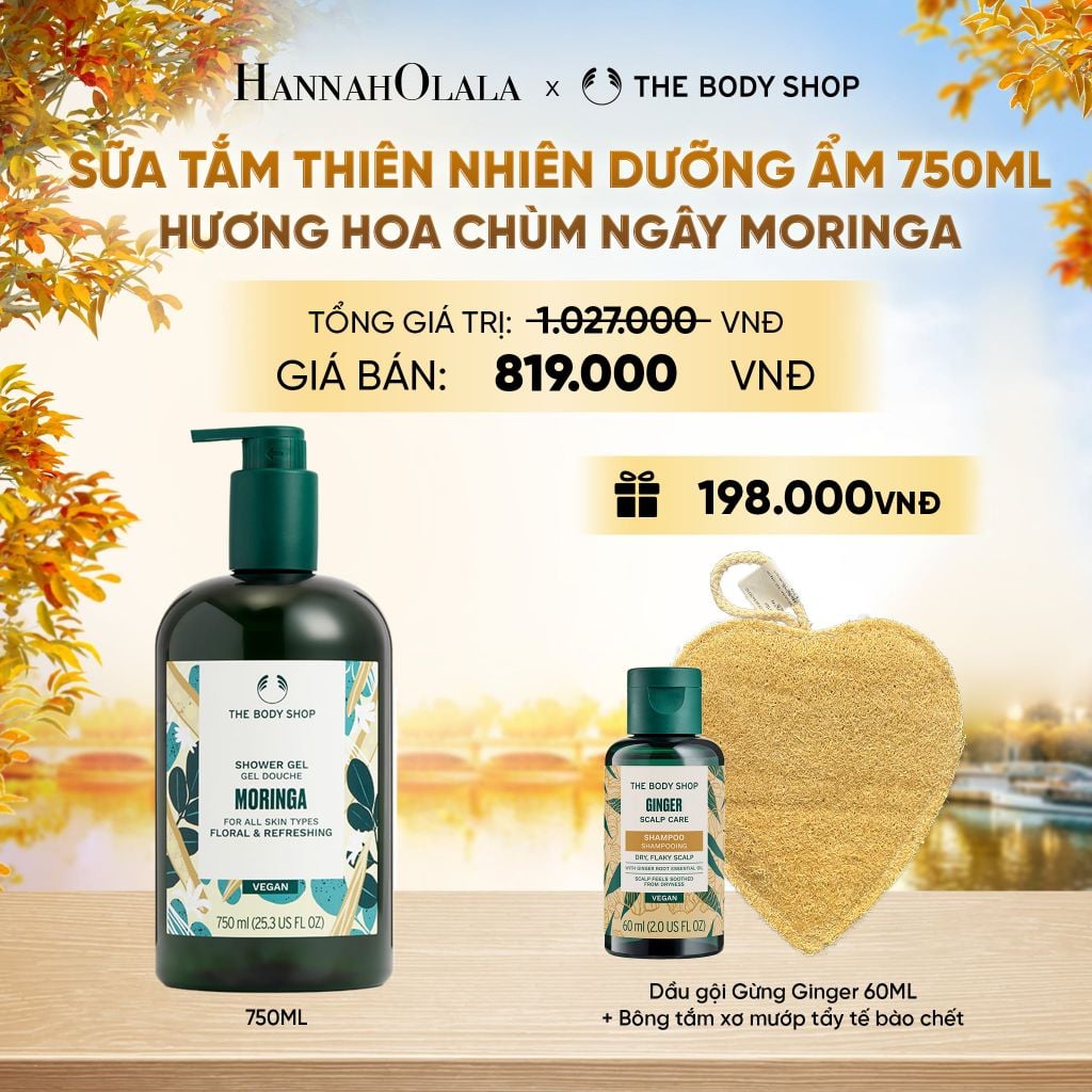  SỮA TẮM THIÊN NHIÊN DƯỠNG ẨM DA NGÁT HƯƠNG HOA 750ML - E723 