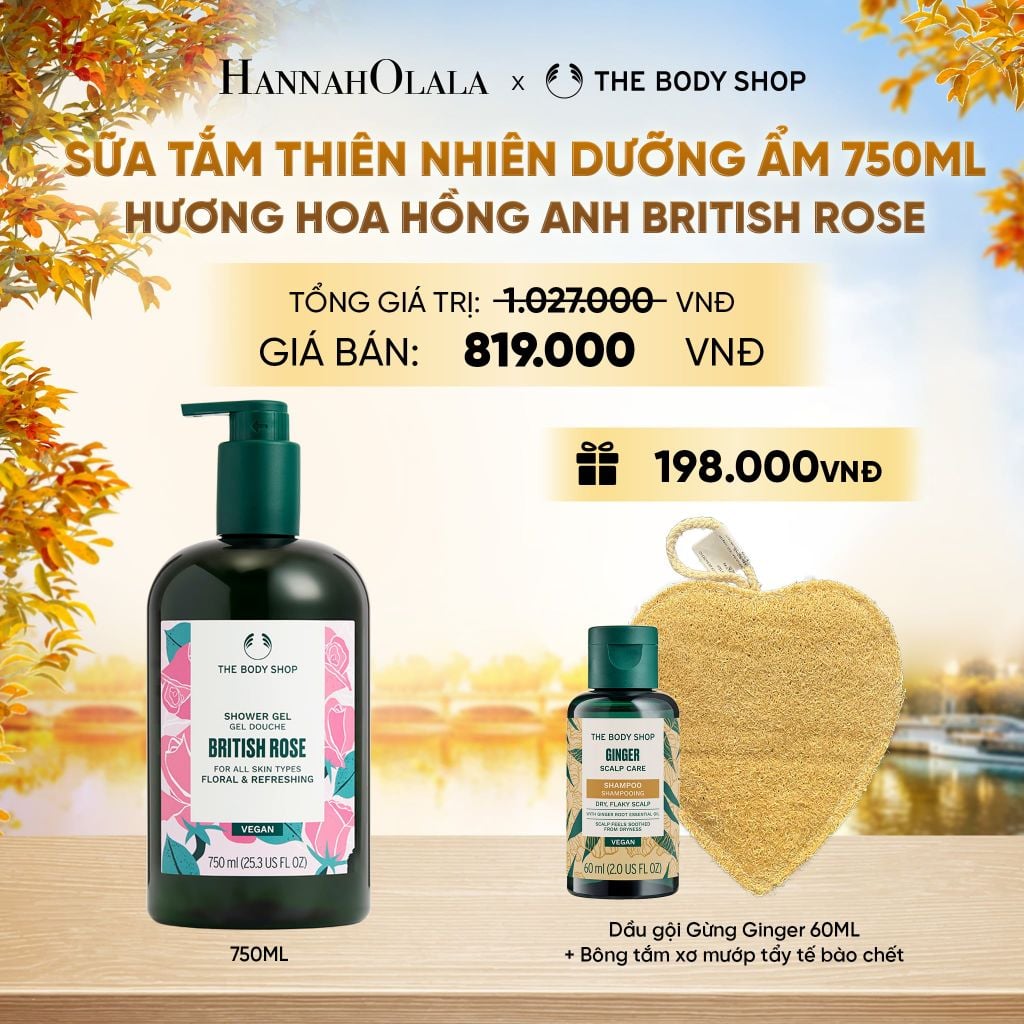  SỮA TẮM THIÊN NHIÊN DƯỠNG ẨM DA NGÁT HƯƠNG HOA 750ML - E723 