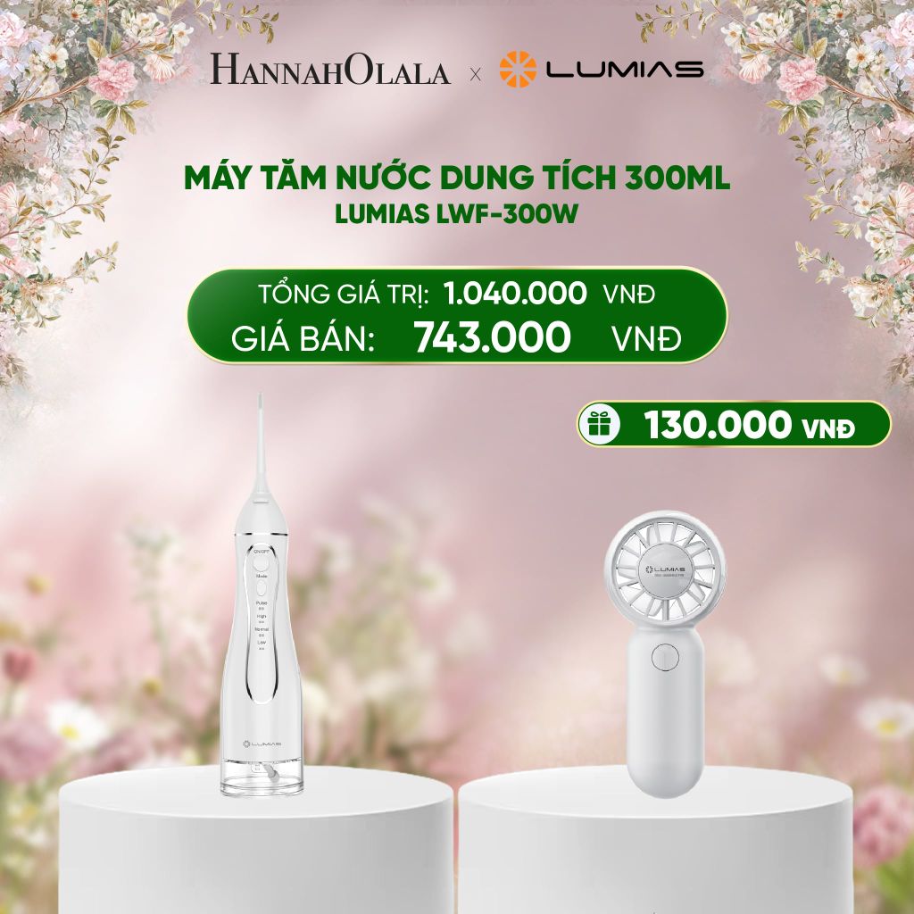  E785_DEAL 8: MÁY TĂM NƯỚC DUNG TÍCH 300ML LUMIAS LWF-300W 