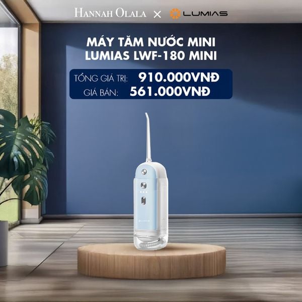  [FLASHSALE] MÁY TĂM NƯỚC MINI LUMIAS LWF-180 MINI - DEAL 8 - H190 
