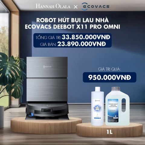  ROBOT HÚT BỤI LAU NHÀ ECOVACS DEEBOT X11 PRO OMNI - DEAL 8 