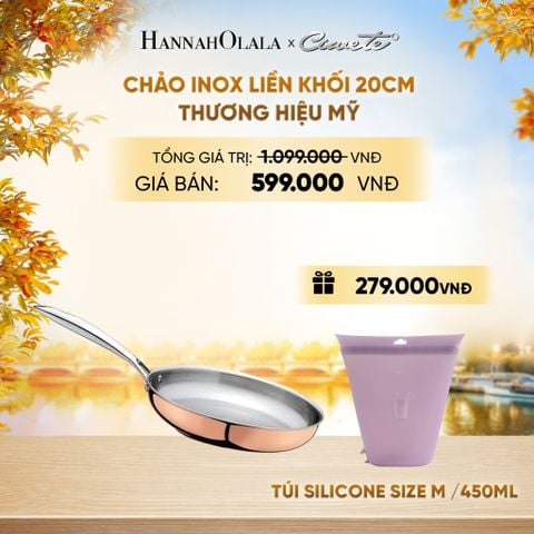  CHẢO CẠN INOX LIỀN KHỐI CAO CẤP CIWETE ROYAL KNIGHT - DEAL 8 - E1601 