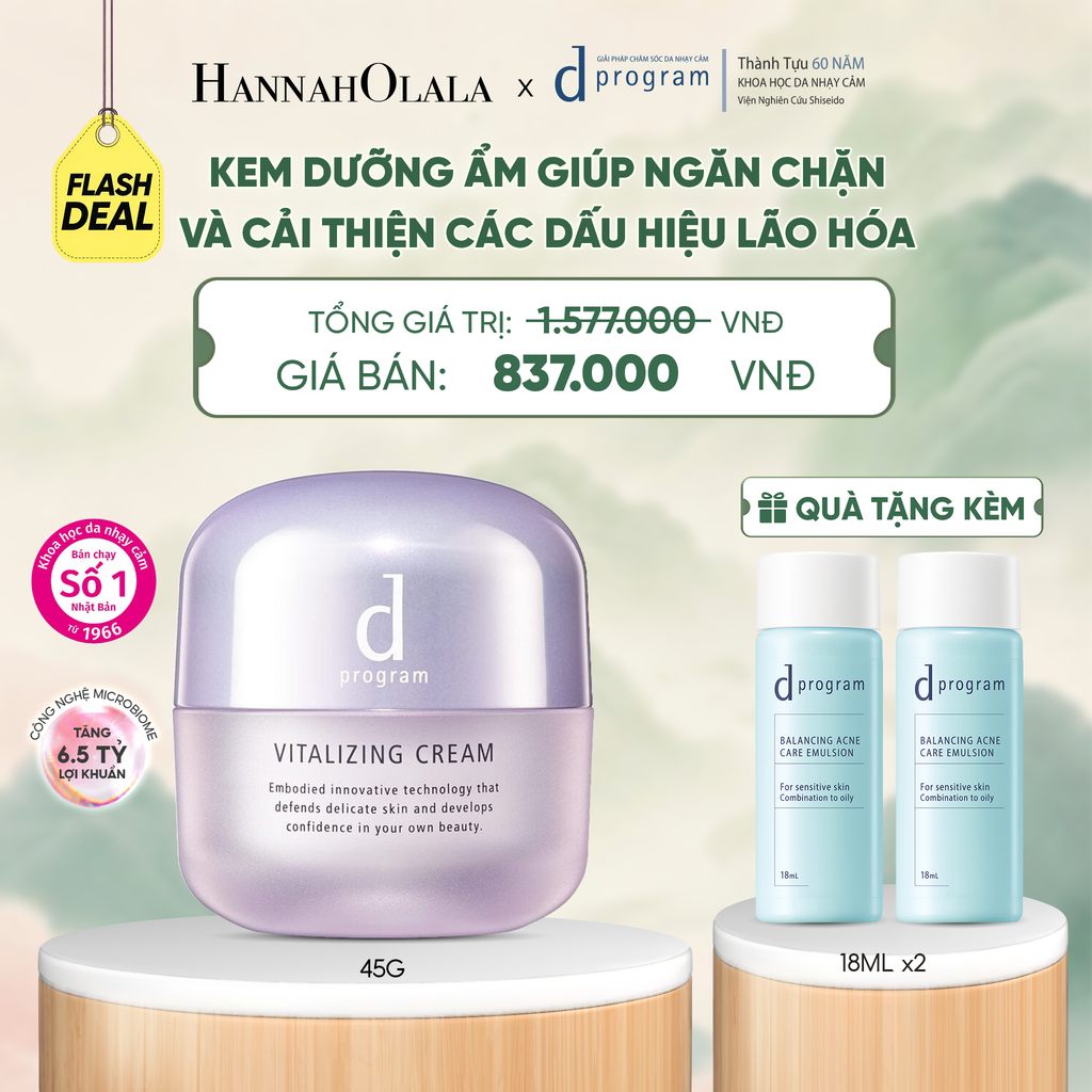  KEM DƯỠNG NGĂN NGỪA LÃO HÓA D PROGRAM VITALIZING CREAM 45G - DEAL 8.1 - A1206 