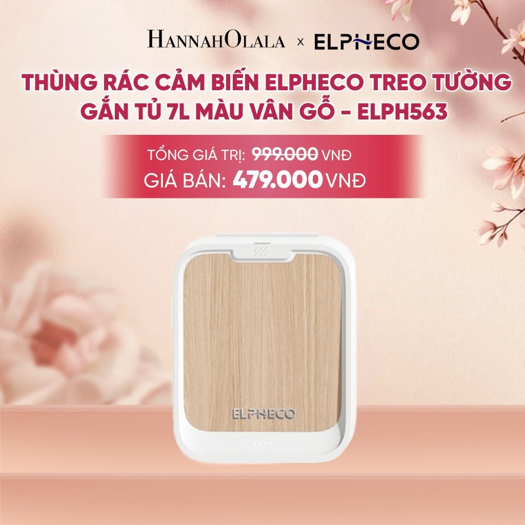  THÙNG RÁC CẢM BIẾN ELPHECO TREO TƯỜNG, GẮN TỦ 7L - DEAL 9 - A1440 
