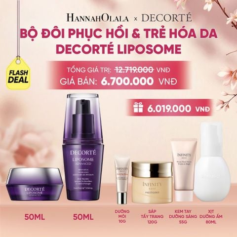  BỘ ĐÔI PHỤC HỒI & TRẺ HÓA DA DECORTÉ LIPOSOME - A1482 