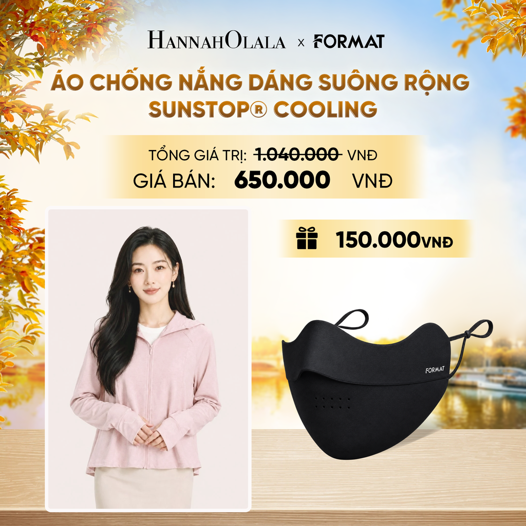  ÁO CHỐNG NẮNG NỮ FORMAT CHỐNG TIA UV SUNSTOP COOLING LÀM MÁT FORM BABYDOLL THỜI TRANG CAO CẤP - 10005610 - DEAL 8 - E992 