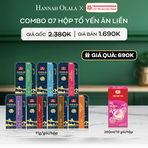  DEAL 8: COMBO 07 HỘP TỔ YẾN ĂN LIỀN 11G 