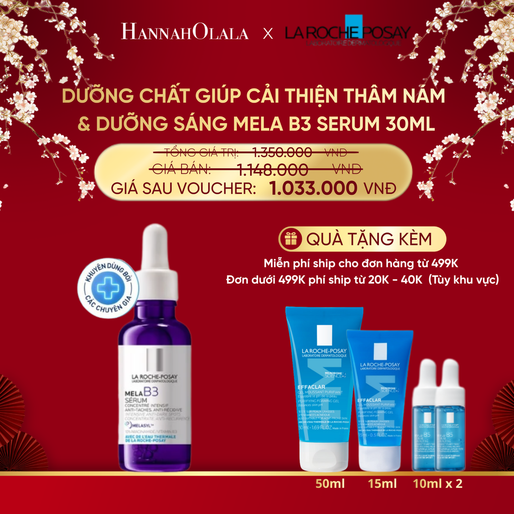  DEAL 8: DƯỠNG CHẤT GIÚP CẢI THIỆN GIẢM THÂM NÁM & DƯỠNG SÁNG TOÀN DIỆN MELA B3 SERUM 30ML 