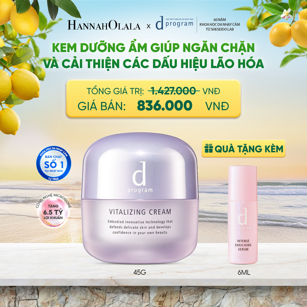  KEM DƯỠNG NGĂN NGỪA LÃO HÓA D PROGRAM VITALIZING CREAM 45G - DEAL 8 