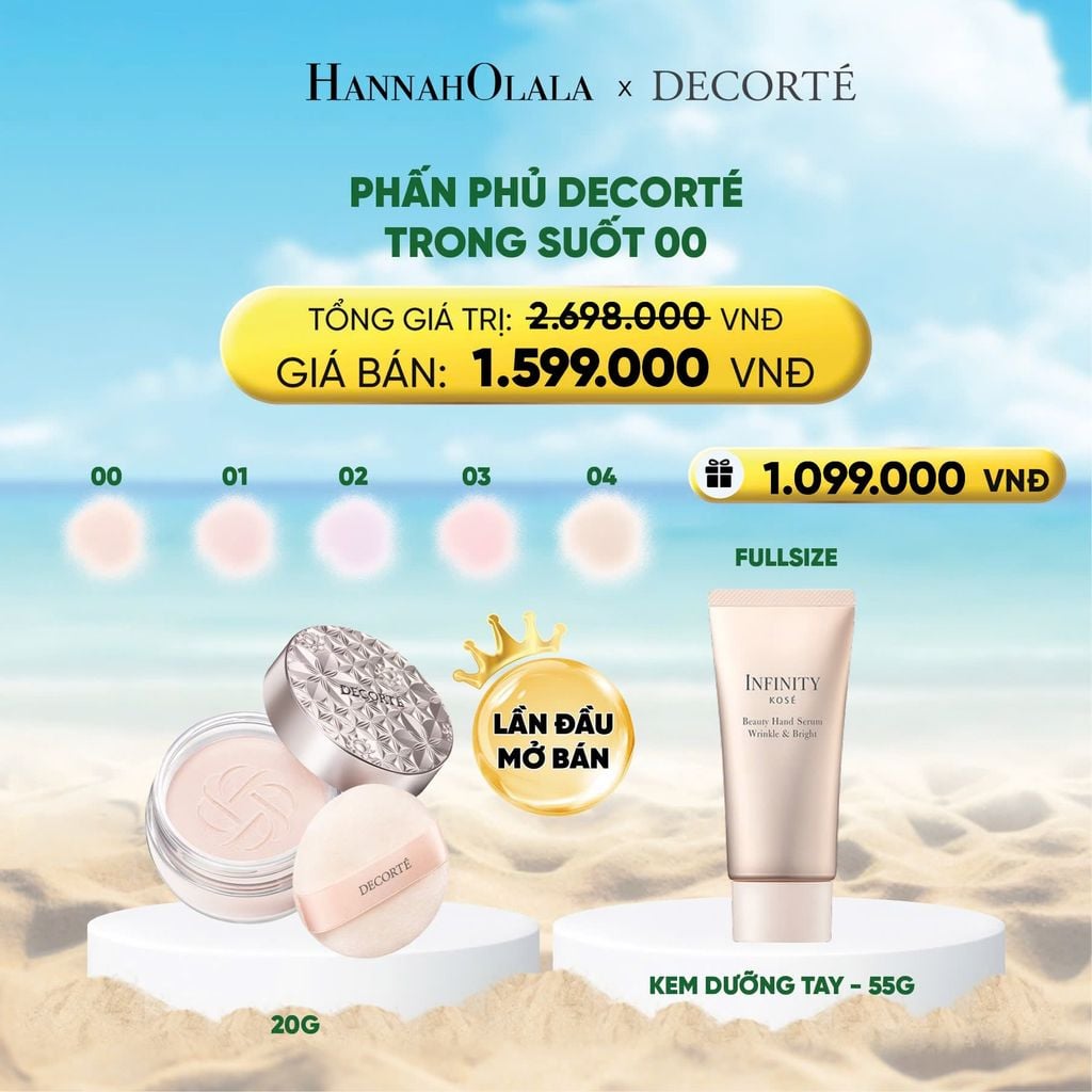  DEAL 8: PHẤN PHỦ TRONG SUỐT, HIỆU CHỈNH SẮC DA DECORTÉ 