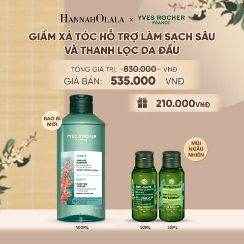  GIẤM XẢ TÓC HỖ TRỢ LÀM SẠCH SÂU VÀ THANH LỌC DA ĐẦU TẶNG 2 MINI DẦU GỘI NGẪU NHIÊN - A2262 
