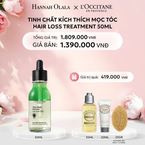  E462: DEAL 8: TINH CHẤT KÍCH THÍCH MỌC TÓC LOCCITANE 50ML 