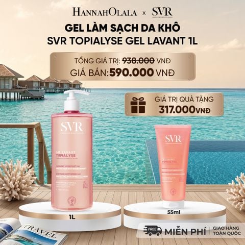  GEL RỬA MẶT CHO DA KHÔ SVR TOPIALYSE GEL LAVANT 1000ML - DEAL 08 
