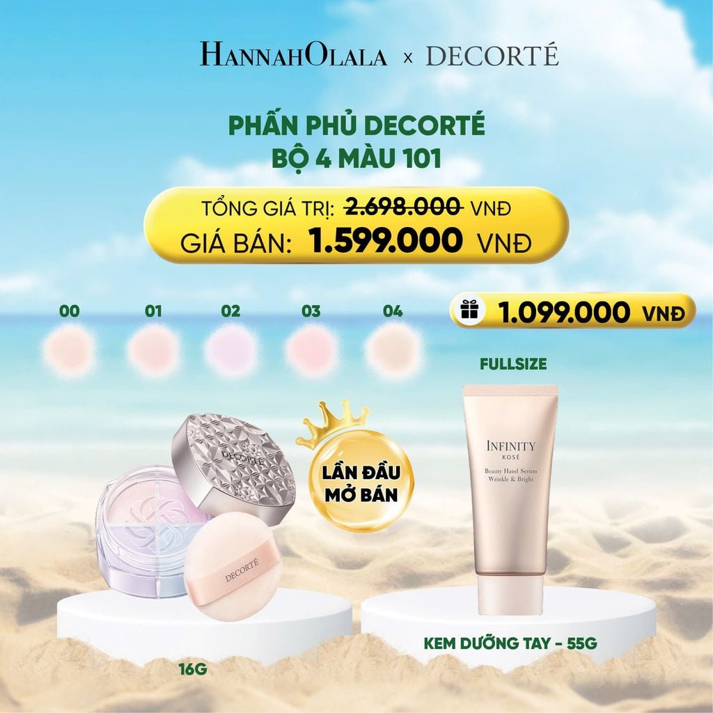  DEAL 8: PHẤN PHỦ TRONG SUỐT, HIỆU CHỈNH SẮC DA DECORTÉ 