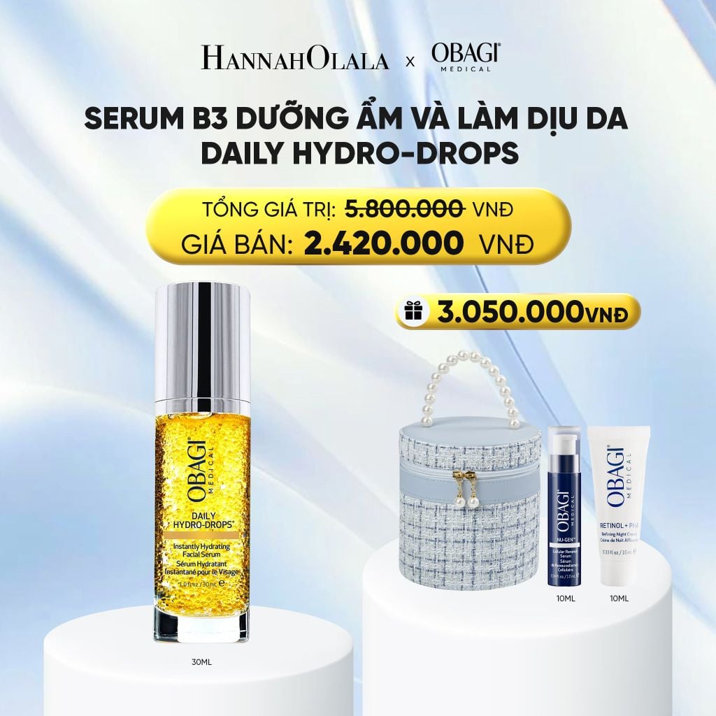  SERUM B3 DƯỠNG ẨM VÀ LÀM DỊU DA DAILY HYDRO-DROPS 30ML - DEAL 08 
