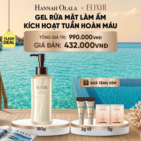  GEL RỬA MẶT SẠCH SÂU, DƯỠNG ẨM ELIXIR CLARIFYING WARM CLEANSER - DEAL 8_ D2186 