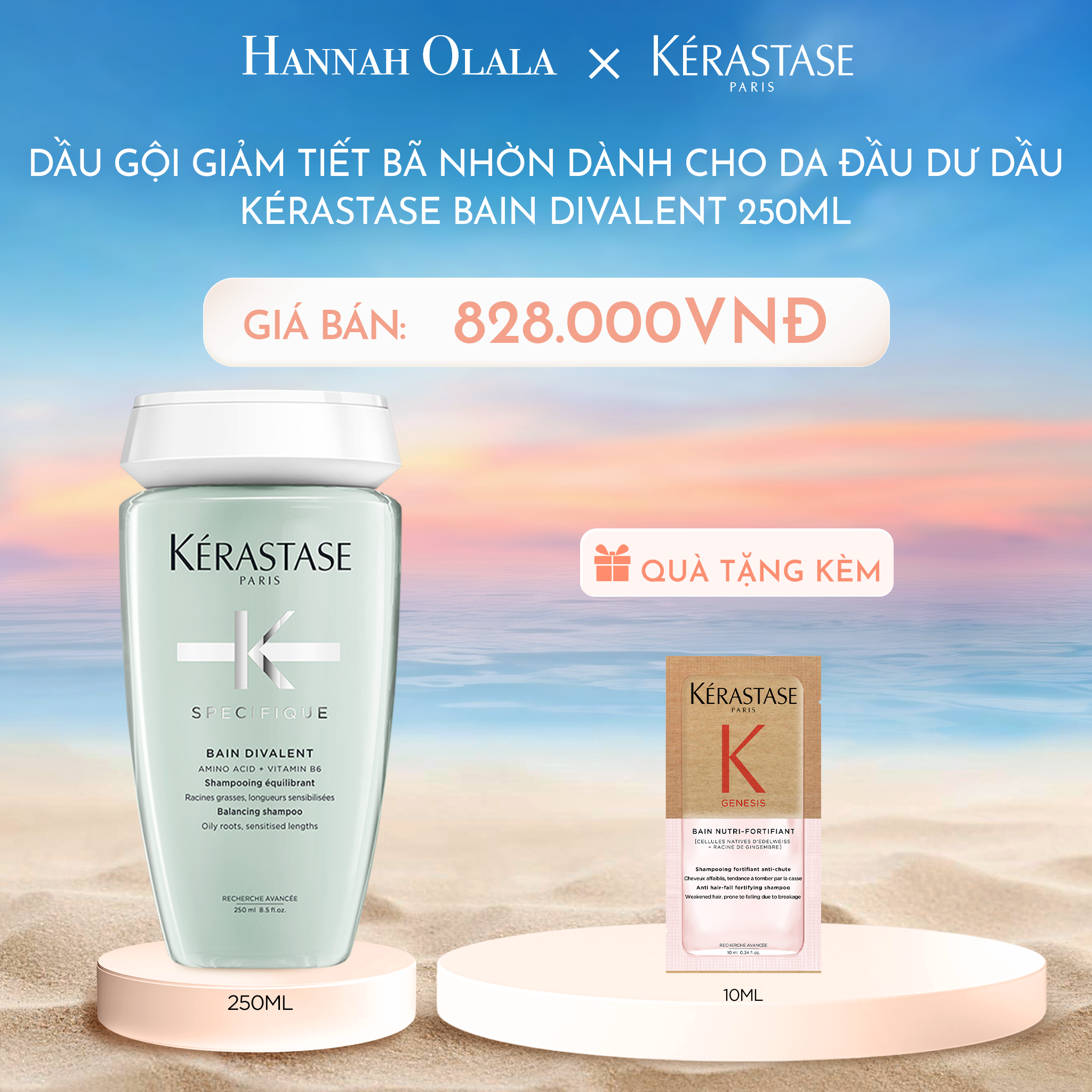  C871_DEAL 8: DẦU GỘI GIẢM TIẾT BÃ NHỜN DÀNH CHO DA ĐẦU DƯ DẦU KÉRASTASE BAIN DIVALENT 250ML 