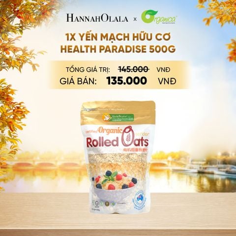  YẾN MẠCH HỮU CƠ HEALTH PARADISE 500G - E16 