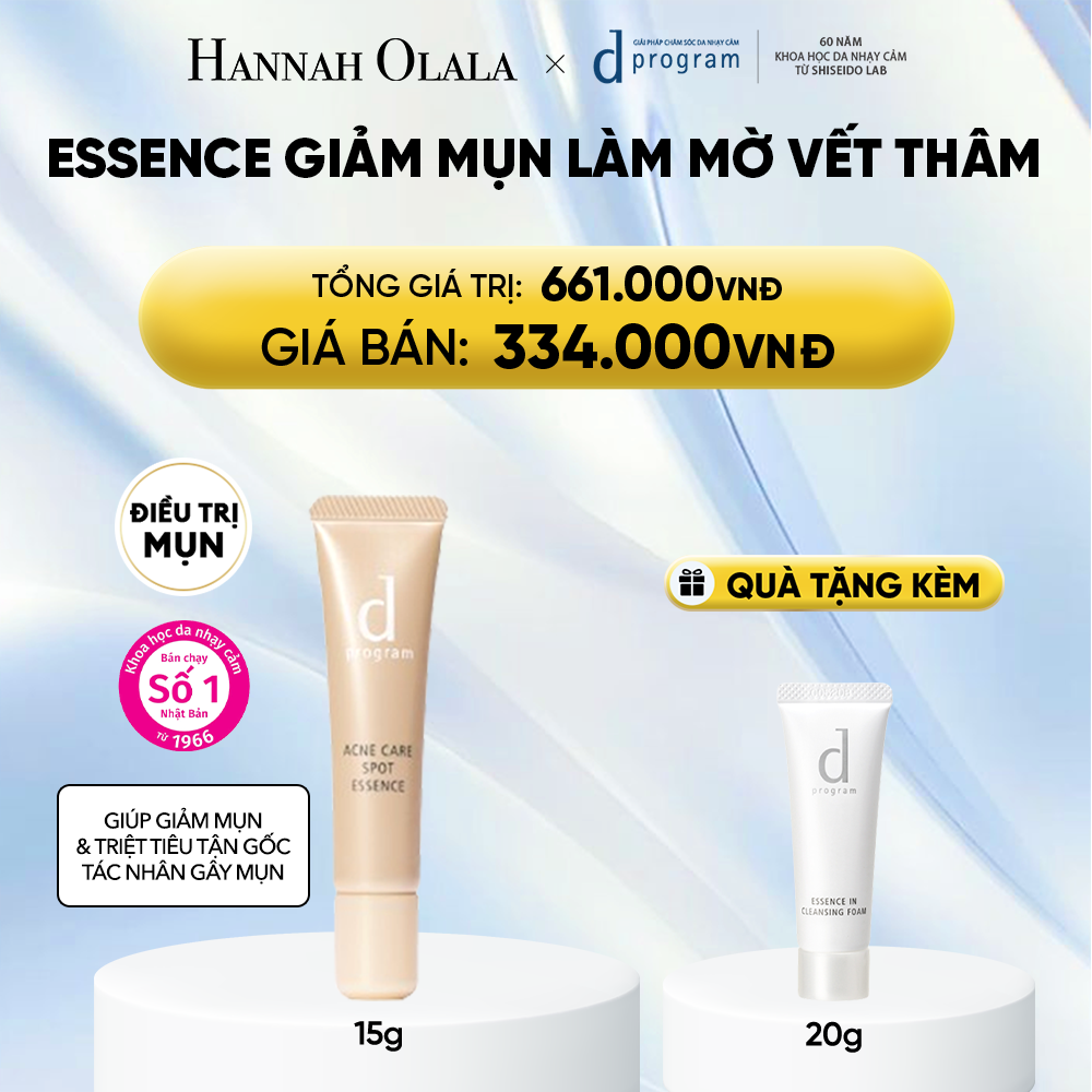  ESSENCE GIẢM MỤN VÀ LÀM MỜ VẾT THÂM D PROGRAM ACNE CARE SPOT ESSENCE 15G - DEAL 8 