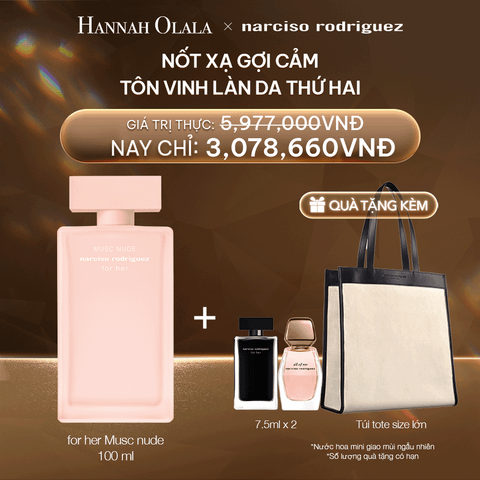  DEAL 8:  NƯỚC HOA NỮ NARCISO RODRIGUEZ MUSC NUDE EDP 100ML 