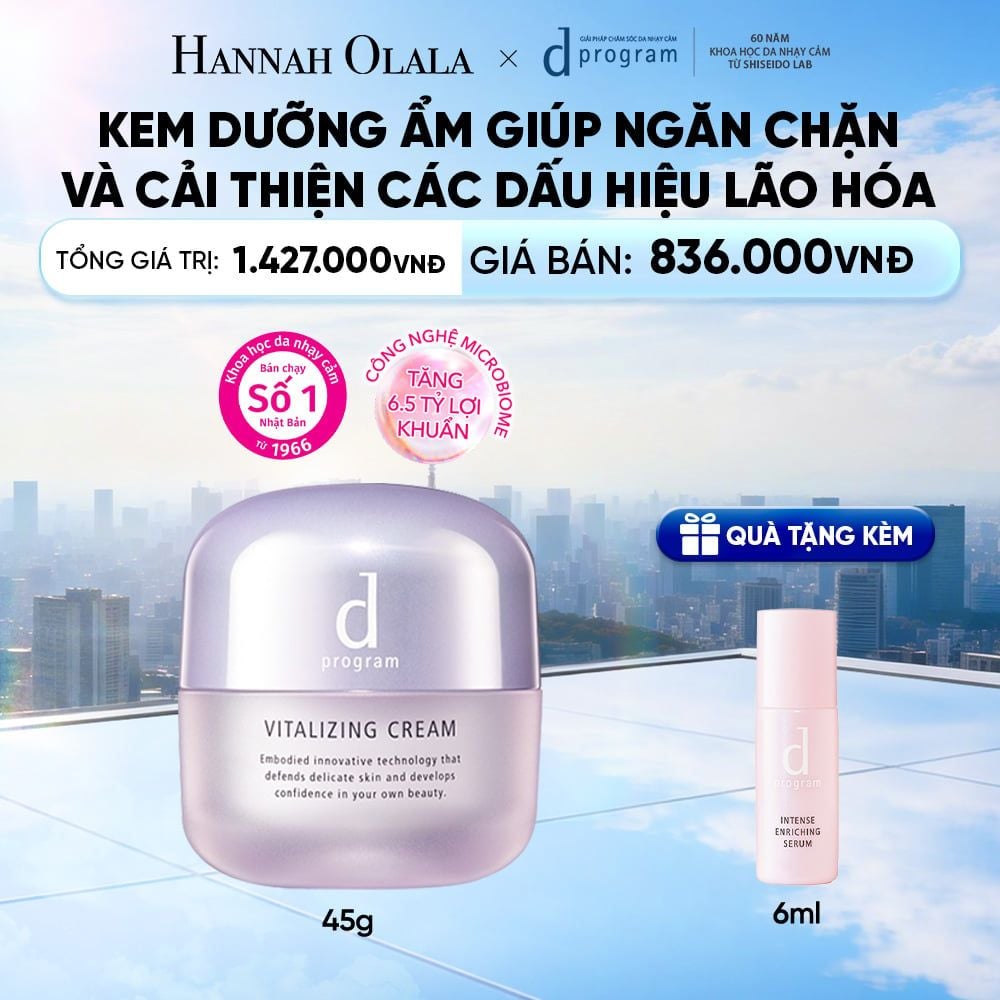  KEM DƯỠNG NGĂN NGỪA LÃO HÓA D PROGRAM VITALIZING CREAM 45G - DEAL 8 