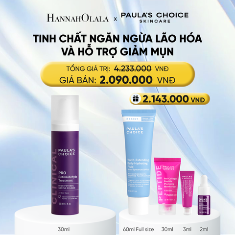  TINH CHẤT RETINALDEHYDE NGĂN NGỪA CÁC DẤU HIỆU LÃO HÓA VÀ HỖ TRỢ GIẢM MỤN 30ML - DEAL 8 