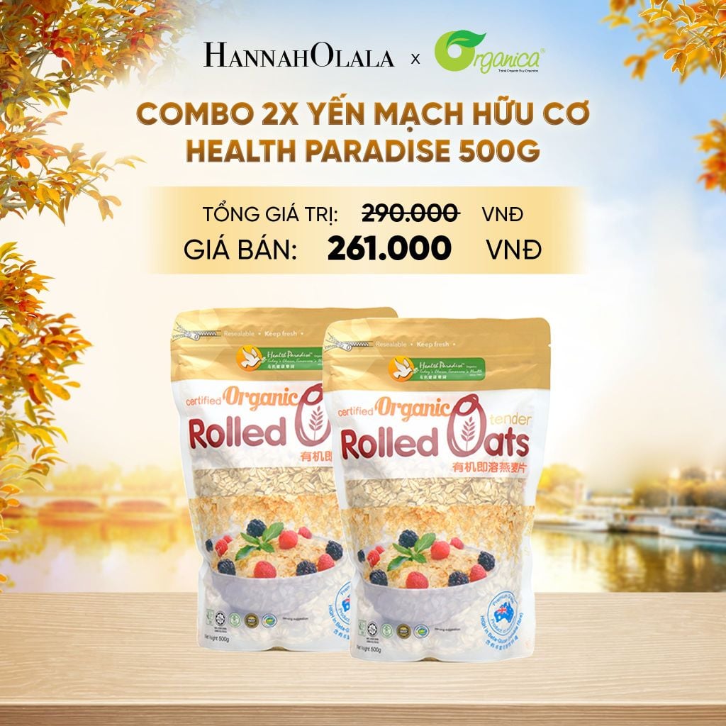  YẾN MẠCH HỮU CƠ HEALTH PARADISE 500G - E16 