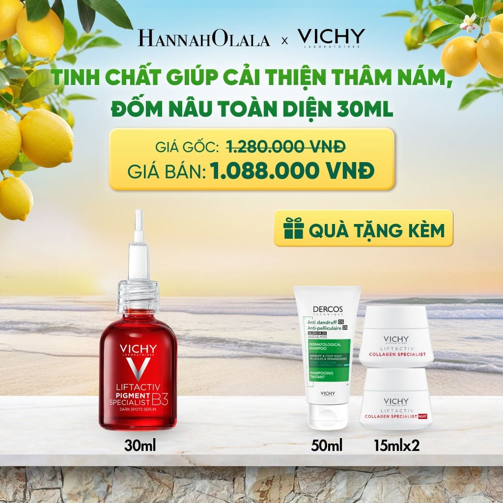  TINH CHẤT GIÚP CẢI THIỆN THÂM NÁM ĐỐM NÂU TOÀN DIỆN VICHY LIFTACTIV B3 DARK SPOTS SERUM 30ML DEAL 8 