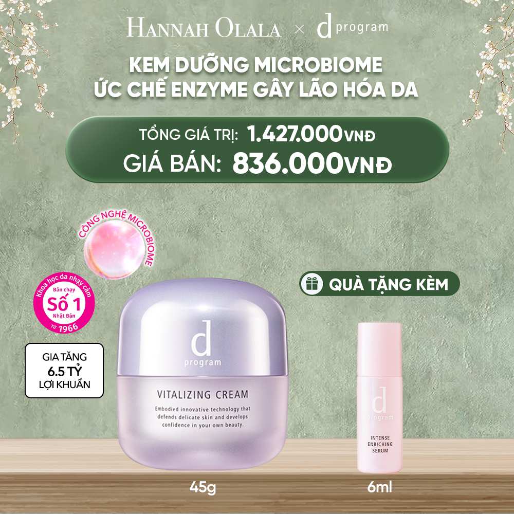  DEAL 8: KEM DƯỠNG NGĂN NGỪA LÃO HÓA D PROGRAM VITALIZING CREAM 45G 