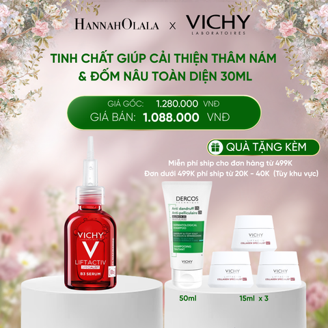  DEAL 8 TINH CHẤT GIÚP CẢI THIỆN THÂM NÁM ĐỐM NÂU TOÀN DIỆN VICHY LIFTACTIV B3 DARK SPOTS SERUM 30ML 