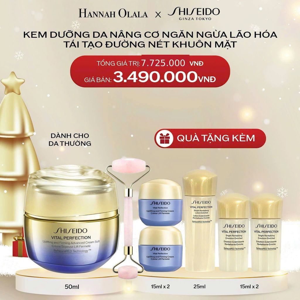  A1417_DEAL 8: KEM DƯỠNG DA SHISEIDO VITAL PERFECTION UPLIFTING AND FIRMING ADVANCED CREAM SOFT 50ML 