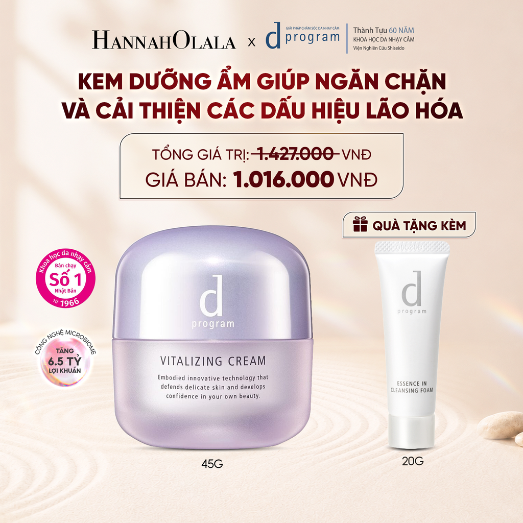  KEM DƯỠNG NGĂN NGỪA LÃO HÓA D PROGRAM VITALIZING CREAM 45G - DEAL 8 