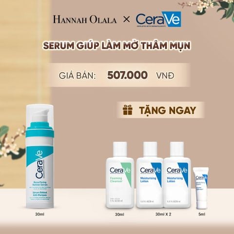  SERUM GIÚP LÀM MỜ THÂM MỤN CERAVE RESURFACING RETINOL SERUM 30ML - A918 