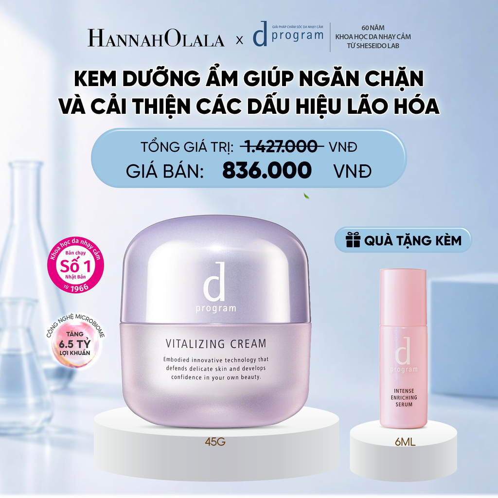  KEM DƯỠNG NGĂN NGỪA LÃO HÓA D PROGRAM VITALIZING CREAM 45G - DEAL 8 
